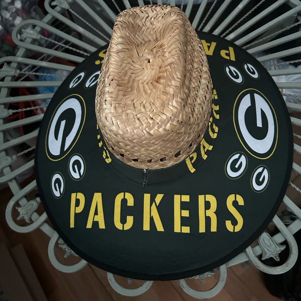 Green Bay packers straw hat